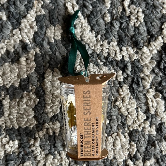 Starbucks Been There Series Glass Ornament with Gold Detailing - Picture 3 of 4